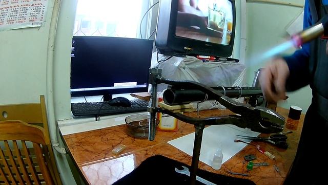 Пайка прицельной планки ствола МР 153 смотреть онлайн