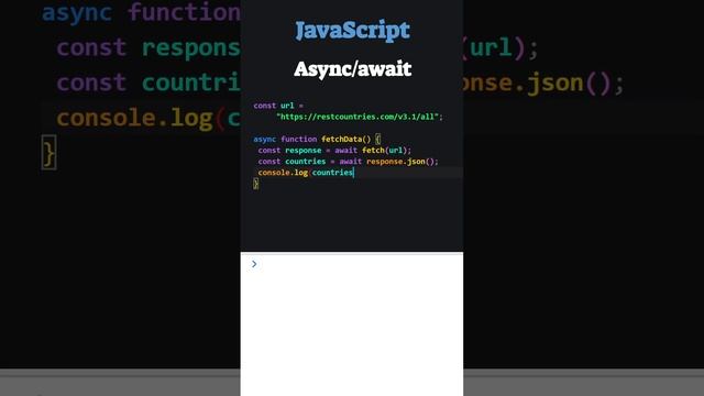 JavaScript Async/await