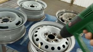 Подготовка и покраска, диски 13 штамповка.