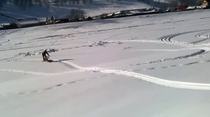 Самодельный снегоход с двигателем от бензопилы дружба 4
