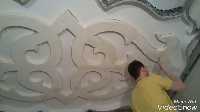 ОРНАМЕНТ С ПЕНОПЛАСТА. МАЛЯРКА. смотреть онлайн