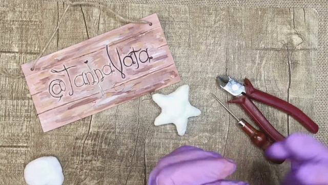 Ватная ёлочная игрушка Луна. ТаниВАТА смотреть онлайн