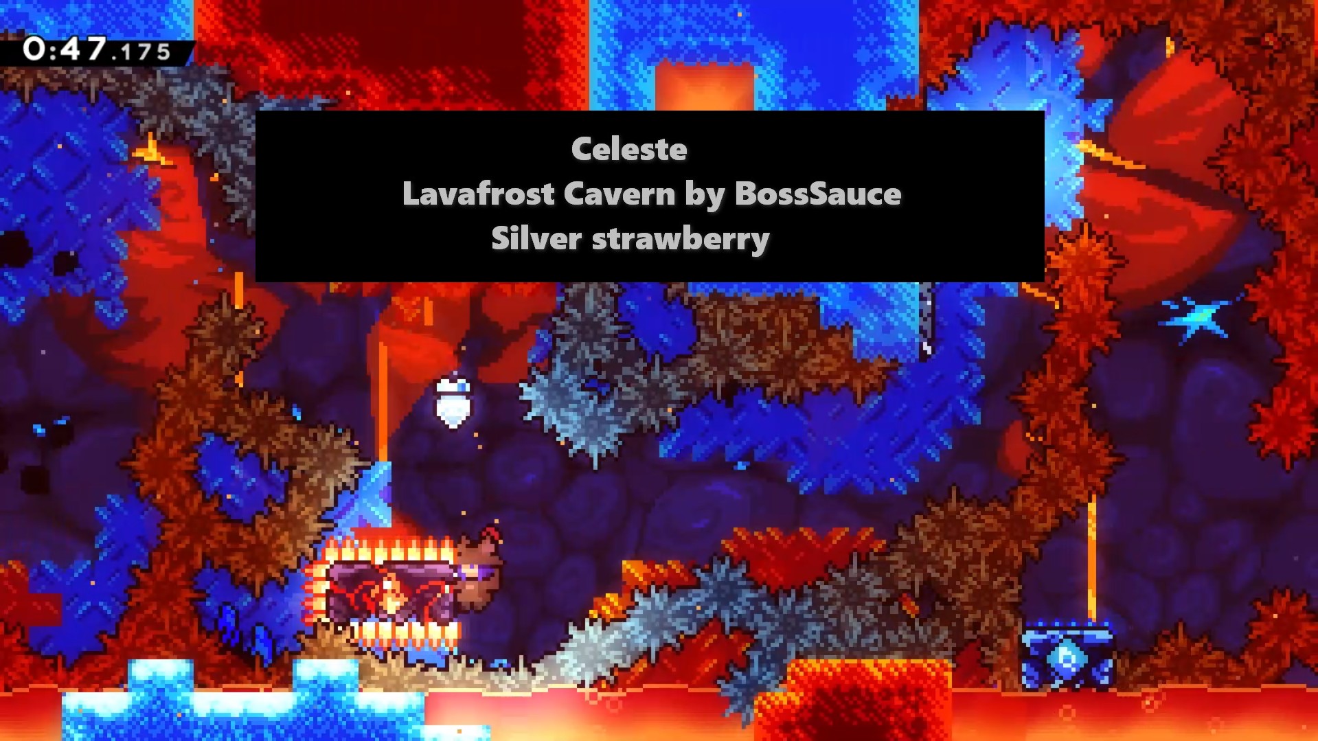 Celeste: Lavafrost Cavern by BossSauce Silver strawberry.