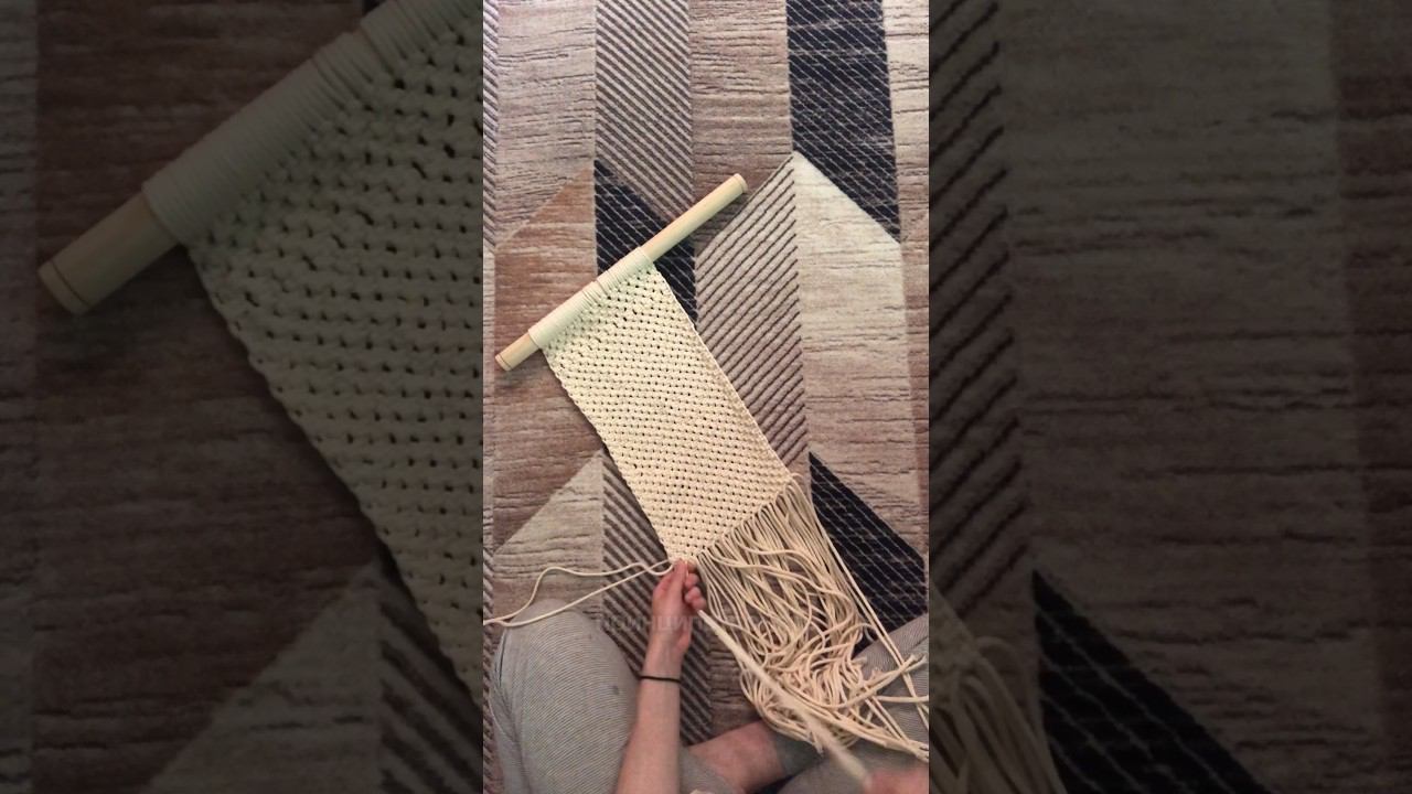 Осваиваю макраме ☺️ #творчество #рукоделие #макраме #кружево #diy смотреть онлайн