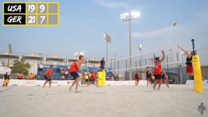 4 vs 4 Beach Volleyball USA vs GERMANY | World Beach Games 2019