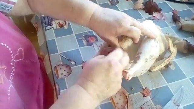 разделываем петуха