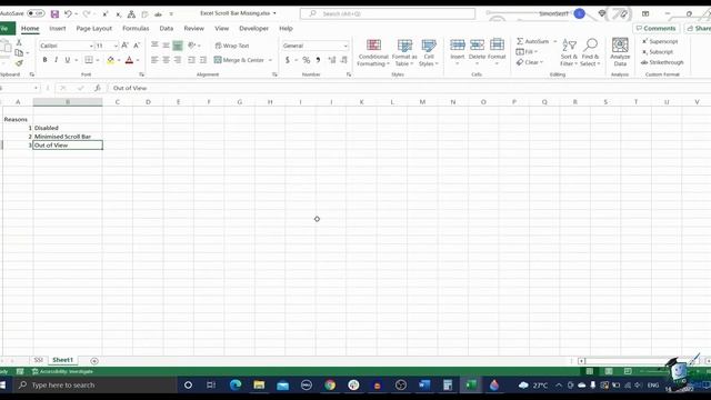 Fixing a Missing Scrollbar in Excel - How Can You Do It? смотреть онлайн