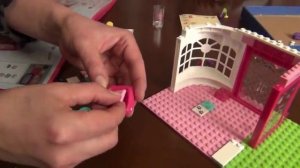 Собираем лего Барби салон для животных Building lego Barbie Pet Shop