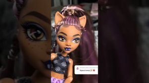 Как сделать прическу высокий хвост для куклы #monsterhigh Клодин Вульф? #бигаегоров