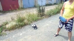 Краш тест Шлем MICHIRU (модуляр) MF 120 , Тест 5, удар тяжелым предметом.