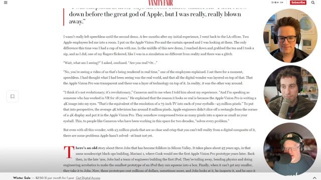 Vision Pro Reviews: The good, the bad, the UGLY… (CultCast #632) смотреть онлайн