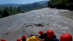 Рафтинг в Грузии,сплав по реке Риони.Rafting in Georgia on the riv.Rioni