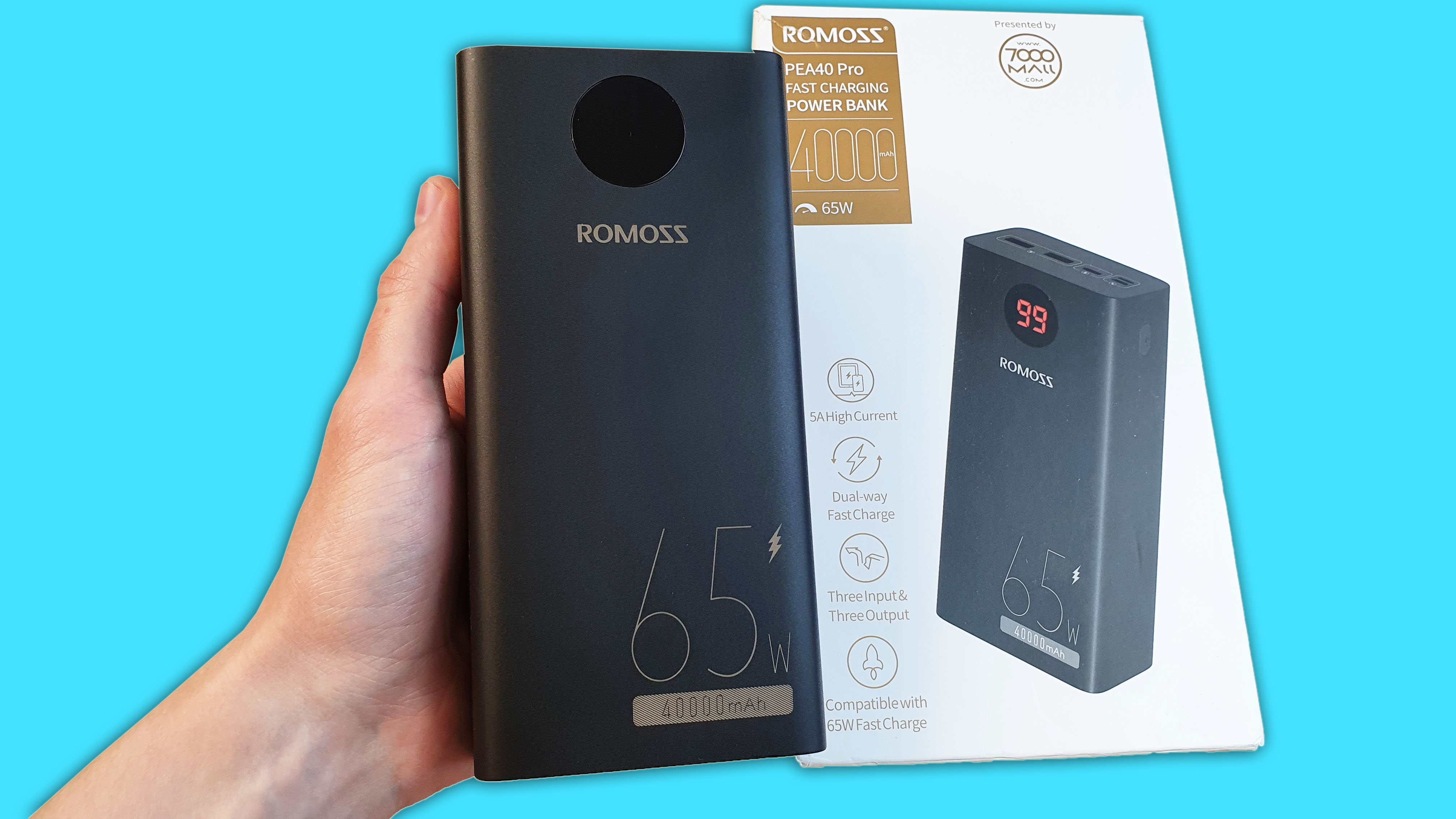POWER BANK ROMOSS 40000MAH - ХВАТИТ НАДОЛГО!