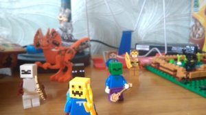 Лего Minecraft большой набор и человечки