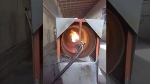 Работа сушилки для песка(1 часть)