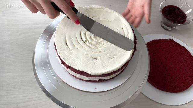 КРАСНЫЙ БАРХАТ с вишнёвым КУЛИ (КОМПОТЕ)?? Сборка торта ⭐️ НОВОГОДНИЙ декор ❄️❤️