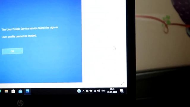 The User Profile Service service failed the sign-in. User profile cannot be loaded Fix