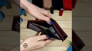 Женский модный кошелек (бордо)