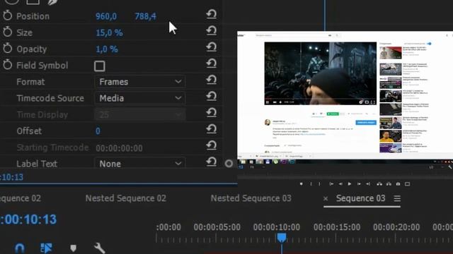 Как создать эффект счетчика накрутки просмотров YouTube в Adobe Premiere