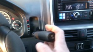 Переключение рычага АКПП на HONDA CR-V II.