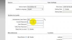 Nanostation M2 | How to change default password