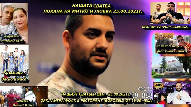 ПОКАНА. НА МИТКО & ЛЮБКА 25.08.2021 година Ямбол смотреть онлайн