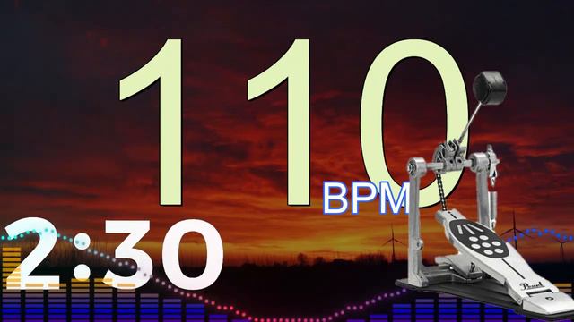 110BPM　BassDrum kick①　5minutes Drums Metronome смотреть онлайн