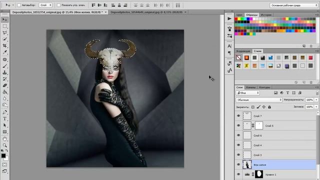 Photoshop CC Speed Art Princess ravens смотреть онлайн
