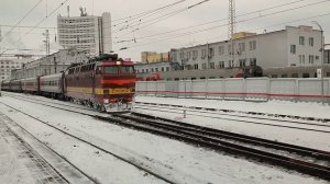 ЧС4Т- 346 с поездом 47/48 Самара- Санкт- Петербург со ст. Горький Московские