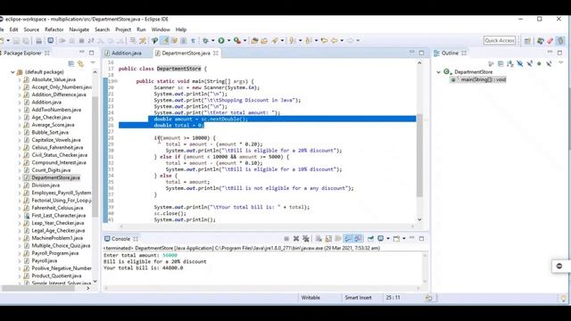 Shopping Discount in Java смотреть онлайн
