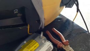 VW T5 Снятие подушки безопасности AIR BAG в спинке водительского сиденья