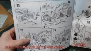 NEW Italeri 1/9 ZUNDAPP KS 750 with Sidecar