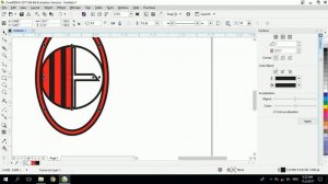 Cara membuat logo ac milan di coreldraw 2017