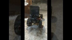 Самодельный мини погрузчик переломка.