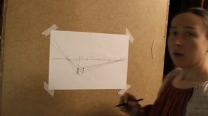 куб в перспективе с точками схода