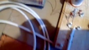 Подключение неонки МН3 к средней точке ЕН-антенны. Лампа накаливания на входе и выходе фидера. Схем