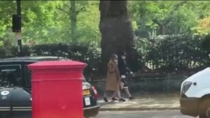 Роберт Паттинсон и Сьюки Уотерхаус гуляют по парку