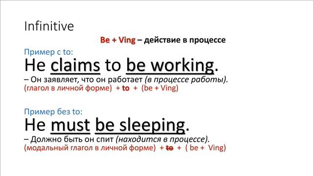 Инфинитив в английском языке. Все формы инфинитива. / Infinitive in English. All forms. смотреть онлайн