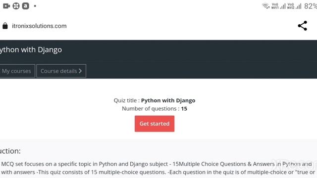 Free Online Quiz Competition Certificate | Python With Django Free Certificate | Free Certificate