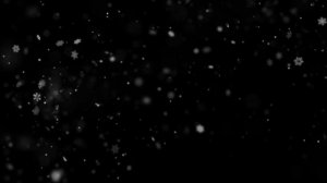 Футаж Снежинки летают хаотично