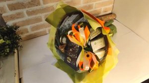 Букет из чая и кофе - Подсолнух