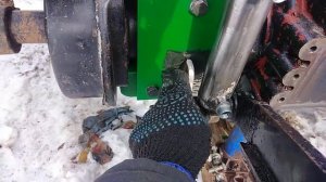 Продолжение модернизаций навески русич 220 установка 2х гидроцилиндров