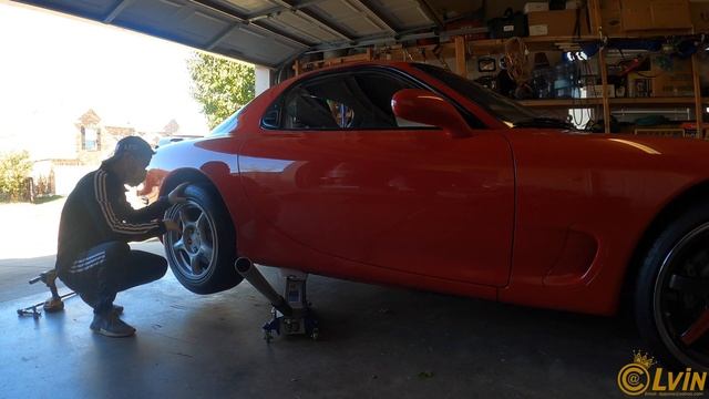 Mazda RX7 R1 FD3S New Shoes Volk Racing TE37 SL with Michelin Super Sport Tires