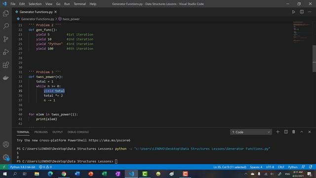 Generators in Python