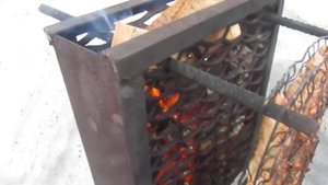 вертикальный мангал в работе своими руками часть 2