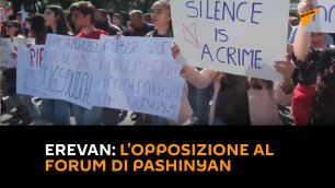 Erevan: l’opposizione al forum di Pashinyan
