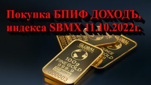 Покупка БПИФ ДОХОДЪ, индекса SBMX 11.10.2022г. Не является инвестиционной рекомендацией.mp4