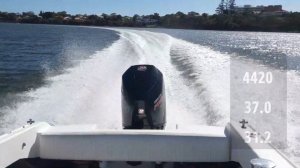 Mercury ProXS V8 225hp Versus Mercury Verado 300hp water test Hitech Marine