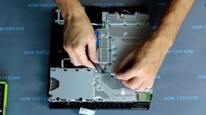 PS4 Slim разборка, чистка и замена термопасты