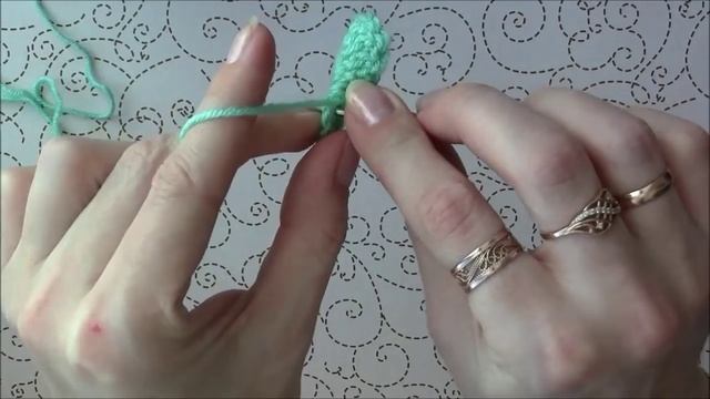 МК цветочек крючком (для начинающих)